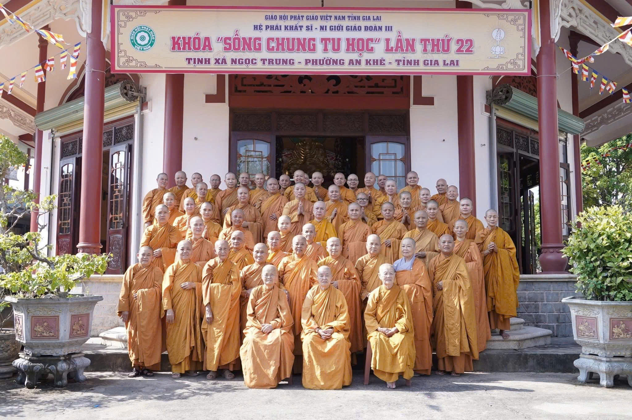 An Khê: Ni giới Giáo đoàn III Phật giáo Khất sĩ chính thức khai mạc khoá “Sống chung tu học” lần thứ 22